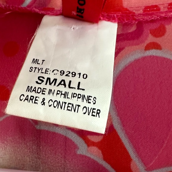 Josie Natori pink floral robe size small - Picture 7 of 7